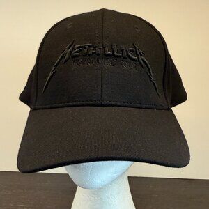 Metallica Hat Cap Mens One Size Black World Wired Tour Official Strapback Rock